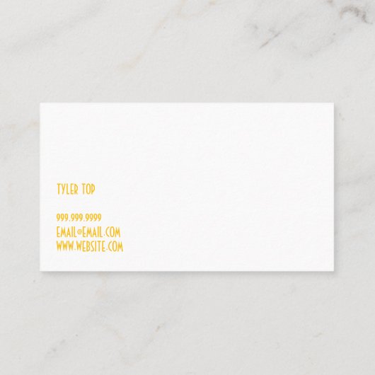 Carte de visite de construction Windows Gutters de (Dos)