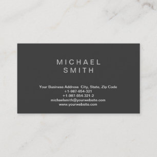 Carte de visite de consultant Arrière - plan Grey 