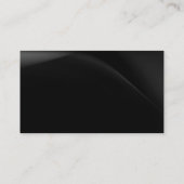 Carte de visite de consultant Black tendance (Dos)