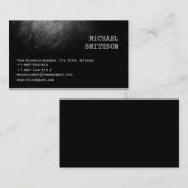 Carte de visite de consultant Black tendance (Devant / Derrière)