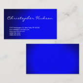 Carte de visite de consultant de script bleu (Devant / Derrière)