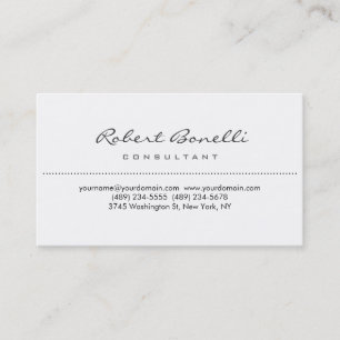 Carte de visite de consultant de script simple bla