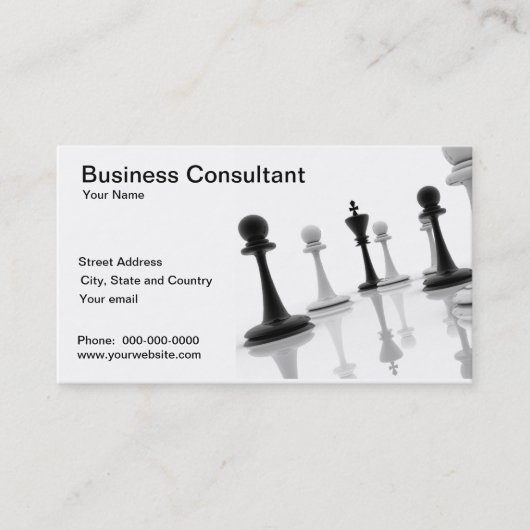 Carte de visite de consultant en matière de (Devant)