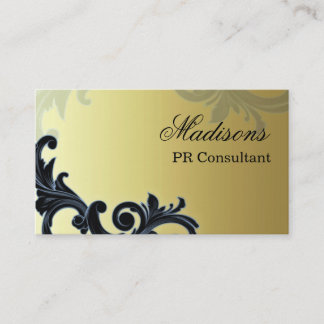 Carte de visite de consultant en matière de P.R.