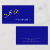 Carte de visite de consultant en monographie jaune (Devant / Derrière)