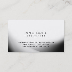 Carte de visite de consultant en Motif gris blanc