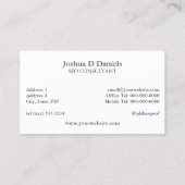 Carte de visite de consultant en référencement noi (Dos)