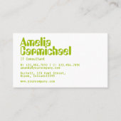 Carte de visite de consultant en technologie de l' (Devant)
