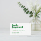 Carte de visite de consultant en technologies de l (Debout devant)
