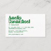 Carte de visite de consultant en technologies de l (Devant)