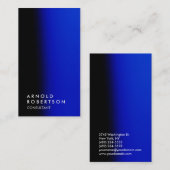 Carte de visite de consultant en tendance bleu cla (Devant / Derrière)