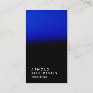 Carte de visite de consultant en tendance bleu cla