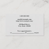 Carte de visite de consultant Médicale minimal (Dos)