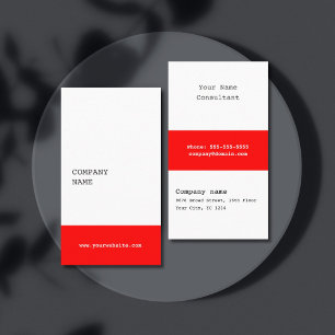 Carte de visite de consultant minimaliste moderne 