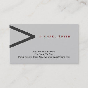 Carte de visite de consultant minimaliste moderne 