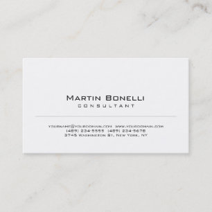 Carte de visite de consultant minimaliste simple m