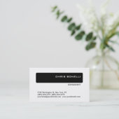 Carte de visite de consultant moderne à la mode No (Debout devant)