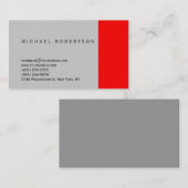 Carte de visite de consultant moderne Simple Red G (Devant / Derrière)