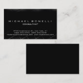 Carte de visite de consultant pour le Motif noir g (Devant / Derrière)