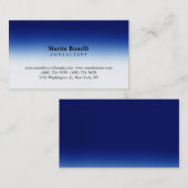 Carte de visite de consultant professionnel Blue W (Devant / Derrière)