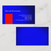 Carte de visite de consultant Red Blue (Devant / Derrière)