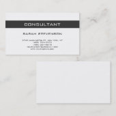 Carte de visite de consultant simple et simple mod (Devant / Derrière)