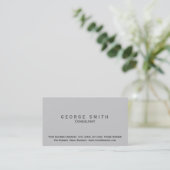 Carte de visite de consultant simple moderne (Debout devant)