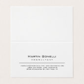 Carte de visite de consultant simple moderne (Extérieur déplié)