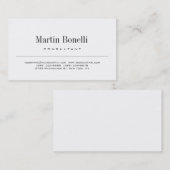 Carte de visite de consultant simple moderne (Devant / Derrière)