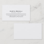 Carte de visite de consultant simple moderne (Devant / Derrière)