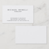 Carte de visite de consultant simple moderne (Devant / Derrière)