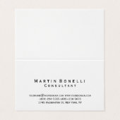 Carte de visite de consultant simple moderne (Extérieur déplié)
