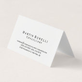 Carte de visite de consultant simple moderne (Devant)