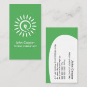 carte de visite de consultants en énergies vertes  (Devant / Derrière)