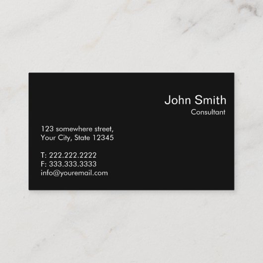 Carte de visite de consultation de code de la (Dos)