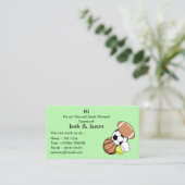 Carte de visite de contact parent (Debout devant)