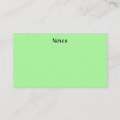 Carte de visite de contact parent (Dos)