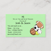 Carte de visite de contact parent (Devant)