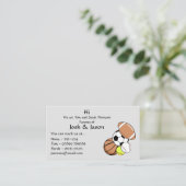 Carte de visite de contact parent (Debout devant)