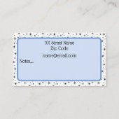 Carte de visite de contact parent (Dos)