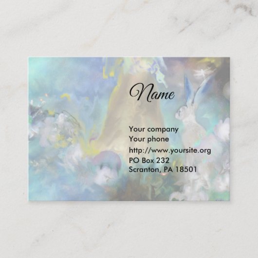 Carte de visite de contes de lapin (Devant)