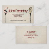 carte de visite de cool de bruit de musique (Devant / Derrière)