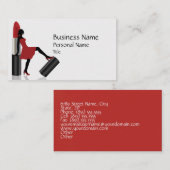 Carte de visite de cool de salon de beauté de (Devant / Derrière)