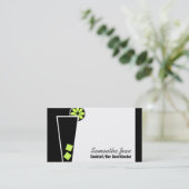 Carte de visite de coordonnateur de cocktail de (Debout devant)