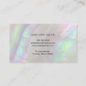 carte de visite de coquille iridescente simulé (Dos)