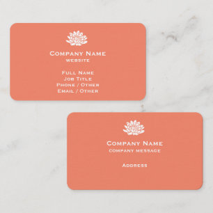 Carte de visite de corail personnalisable