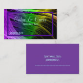 Carte de visite de cordes de couleurs vives (Devant / Derrière)