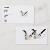 Carte de visite de cordon téléphonique (Devant / Derrière)