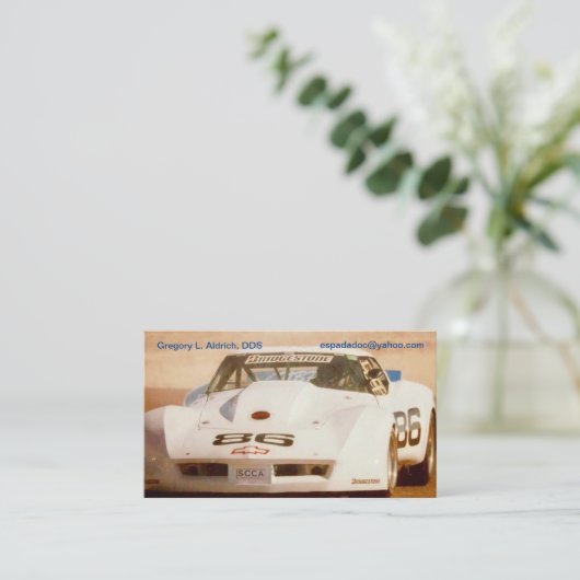 Carte de visite de Corvette de Greg (Debout devant)