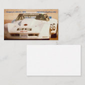 Carte de visite de Corvette de Greg (Devant / Derrière)